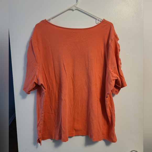 Kim Rogers size 2x shirt good condition with longer short sleeves - Picture 4 of 4
